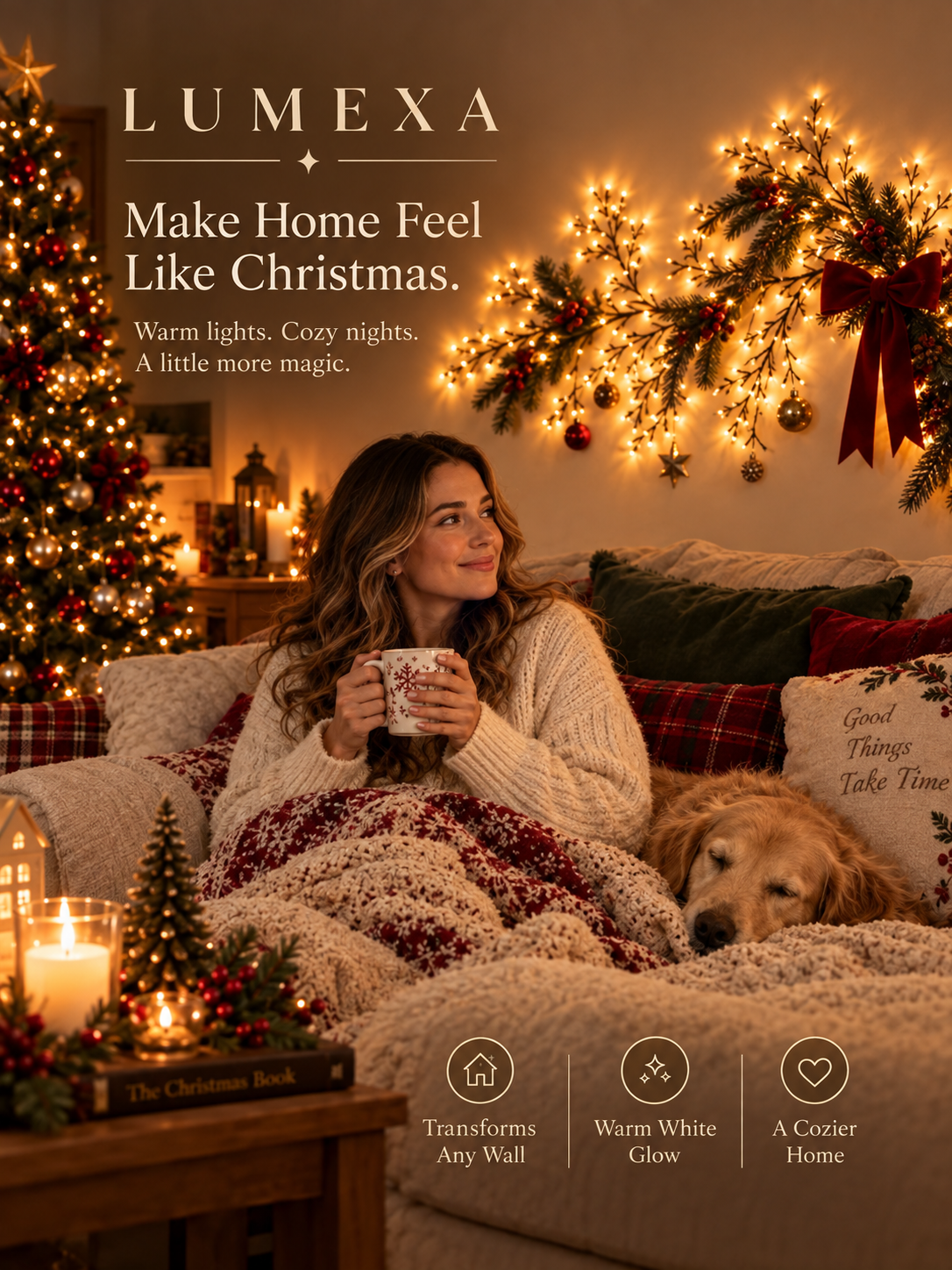 Christmas Wall Light for Cozy Homes